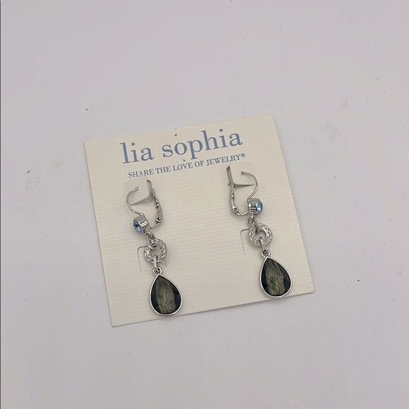 Lia Sophia Azure tear drop earrings - Picture 1 of 4